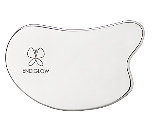 ENDIGLOW Anti-allergy Titanium Gua Sha Massage Tool - Professional Medical Grade Gua Sha Tool - Reduce Neck and Muscle Pain and Improve Mobility [Upgrade Big Square]
