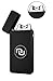 Novelty Wares™ - USB Flameless Plasma Dual Arc Rechargeable Windproof Cigarette Lighter with Charging Cable and Gift Box (Matte Black)