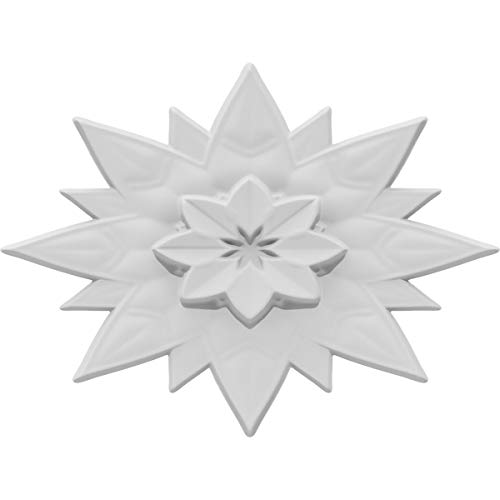 Ekena Millwork ROSC030X022PAXUF 3" W x 2 H x 1/4" P Extra Small Paxton Rosette,…