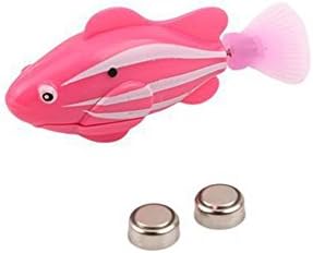 WISTIC Interactive Cat Toys, Fashion Swimming Electric Swim Robot Fish Activated Battery Powered Kids Toy - Green