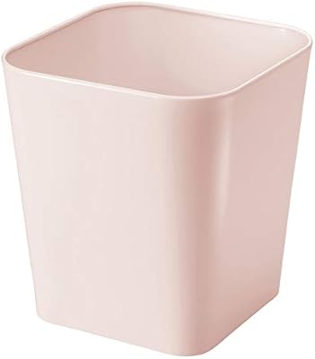 Amazon Com Mdesign Decorative Metal Square Small Trash Can