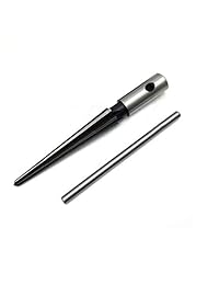NIDAYE 1 8-1 2 (0.125 in-0.500 in) T mango cónico herramienta de recambio 6 flauta Chamfer Puente Pin agujero de mano Chaser Reaming Set de corte para madera, cerraduras, guitarra, carpintero, luthier Repairman mantenimiento