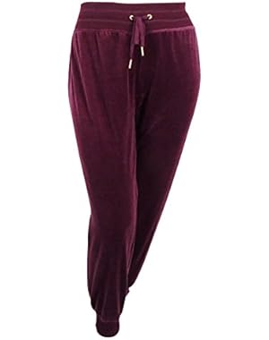Women's Plus Size Velour Jogger Pants