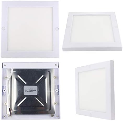 18W Surface Mounted LED Ceiling Light Panel with PIR Sensor Downlights 240V Cool White 1.8cm Slim,Pack of 1(Cool White, Square)