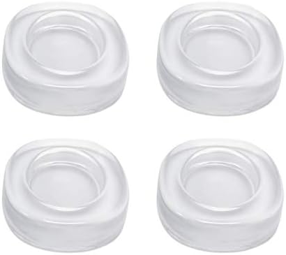 Umelee 洗濯機 かさ上げ 防振パッド 乾燥機 冷蔵庫 食洗機用置き台 高さ調節 滑り止め 振動軽減 防音 傷防止 4個入り 透明