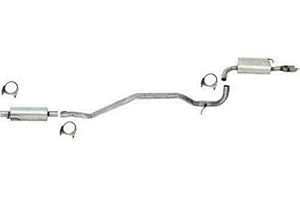 Northeastern Exhaust | Stainless Steel Resonator, Intermediate Pipe, Muffler Exhaust System Kit Compatible for Ford Fusion 2006-2009 2.3L | Free Clamps Included | Automotive Replacement Part