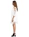 Milumia Women's Summer Cold Shoulder Crochet Lace Sleeve Loose Beach Dress