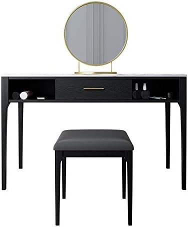 ドレッサー オシャレ ミラー女の子女性ベッドルーム家具ドレッシングテーブルとスツールウッドメイクアップテーブル
