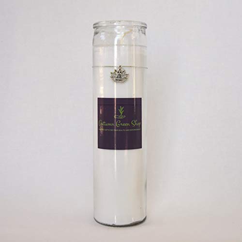 White Candle - Lotus/Charm - Meditation, Spiritual, Yoga to Bring in Peace, Calm, Hope, Enlightenment, Healing and… - Image 4