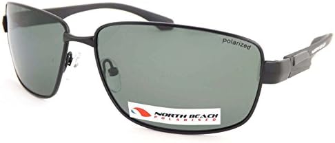 North Beach Tope Polarized Sunglasses Satin Black 70448