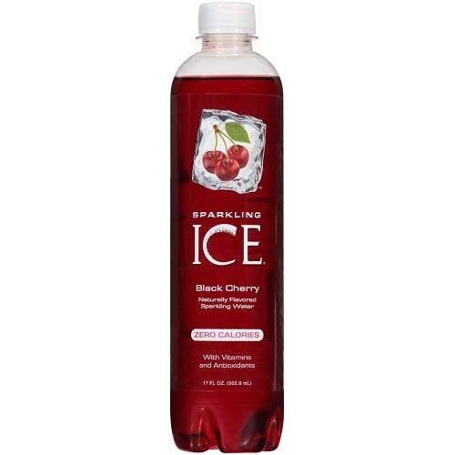SPARKLING ICE BLACK CHERRY SPARKLING WATER, 17 OUNCE — 12 PER CASE.