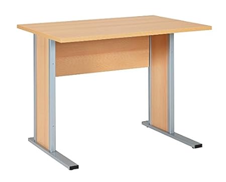 Büroeinrichtung Büromöbel Büro Buche hell Eckschreibtisch Bürocontainer Aktenschrank Regal Schreibtisch (Schreibtisch 90cm)