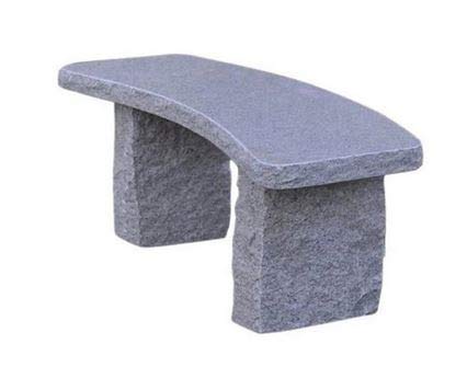 Amazon.com : Curved Gold Granite Stone Boulder Bench ...