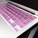 TopCase METALLIC PINK Keyboard Silicone Cover Skin for Macbook AIR 11-Inch A1370 with TOPCASE Logo Mouse Pad