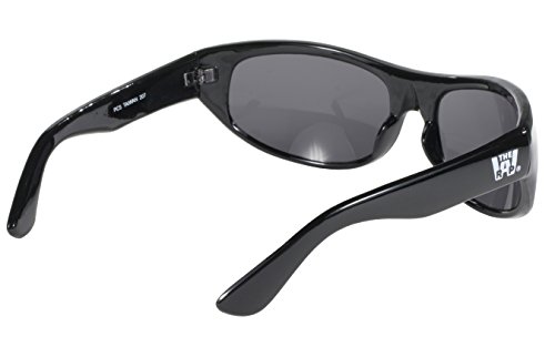 Pacific Coast Wrap Face Hugging Riding Glasses (Black Frame/Smoke Lens)