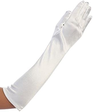 DaisyandLeo Girls Long Satin Gloves (8-14)