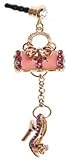 Wisedeal Bling Crystal Rhinestones 3.5mm Cup Pattern Cellphone Charms Anti-Dust Dustproof Earphone Audio Headphone Jack Plug Stopper for iPhone, Galaxy and various smartphones