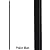 Plain Bar Stair Wrought Iron Balusters (15-Pack) Modern Hollow Railing Metal Spindles 1/2" x 44" Tall (Satin Black)