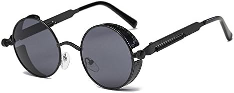 Metal Round Steampunk Sunglasses Men Women Fashion Glasses Designer Retro Frame Vintage Sunglasses UV400