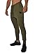 YoungLA Slim Fit Joggers for Men | French Terry Cotton Skinny Tapered Sweatpants | Gym Sports Activewear Workout Clothes 2o2 Olive Medium