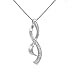 Journey Diamond Infinity Pendant - Necklace in Sterling Silver (18