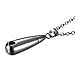Teardrop Shaped with Angel Wing Charm Initial Necklaces Ashes Holder Pendant Cremation Memorial Jewelry (Only Pendant)
