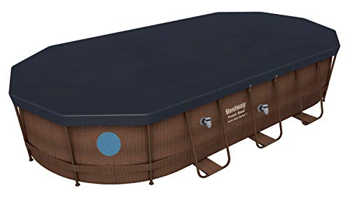 Bestway Power Steel Swim Vista 549x274x122 cm, Frame Pool oval im Komplett Set mit Bullauge, inkl. Filterpumpe, Leiter… – Bild 5