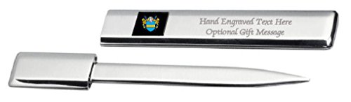 Elliot Family Crest Surname Coat Of Arms Heraldry Engraved Letter Opener