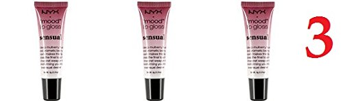 (Pack of 3) - NYX Cosmetics Mood Lip Gloss Shiny, 03 Sensual