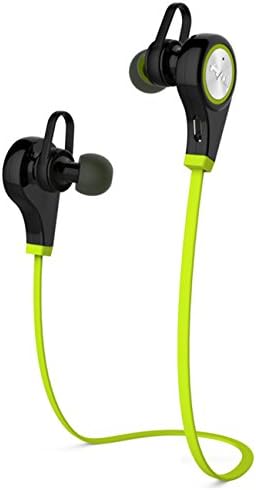 Bluetooth Headphone, Wireless Headset In-Ear Sport Sweatproof Stereo Earbud Strong Heavy Bass Crystal Clear Sound Ergonomic Comfort Secure Fit, iPhone, Android Compatible, Noise Cancelling Mic