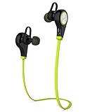 Bluetooth Headphone, Wireless Headset In-Ear Sport Sweatproof Stereo Earbud Strong Heavy Bass Crystal Clear Sound Ergonomic Comfort Secure Fit, iPhone, Android Compatible, Noise Cancelling Mic