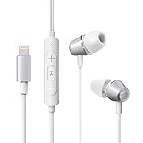 VAVA Wired Lightning Headphones In Ear Earbuds Corded Earphone MOOV 10 with Built in Digital Mic for iPhone 7 Plus (High-Fidelity Lossless Sound, VAVA Groove App Integration, In line Controls)