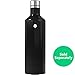 Vremi 16 Ounce Stainless Steel Water Bottle - Double Walled Vacuum Insulated Metal Water Bottle Travel or Gym BPA Free with Leak Proof Lid - Keeps Drinks Hot or Cold Fits Standard Cup Holders - Black