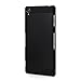 Xperia Z3 Case, MOTOMO SONY Xperia Z3 Case Aluminum [Brushed Aluminum] Metal Cover Protective Case for Xperia Z3 - Retail Packaging (Black)