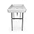 6 Foot Cooler Ice Table Party Ice Folding Table with Matching Skirt - White