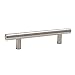 Gobrico 10 Pack 3-3/4 Inch Hole Centers Kitchen Cabinet Handles Brushed Nickel Cabinet Pulls Stainless Steel T Bar Dresser Handles and Knobs for Hardware-6 Inch Overall Length