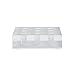 JR William Modern Pen Holder #9, Modern White and Clear Acrylic Pen Holder for Desk, Pen Stand and Office Desk Accessories Organizer in a Luxury Gift Box Packaging - Hamptons White