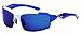 Arctic Blue Mens Fashion Sports Wrap Sunglasses - Blue Revo Lens - Fishing, Baseball, Boating, Skiing - Several Colors Available!