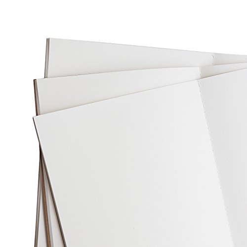 Traveler's Notebook Inserts - Large Blank Unlined Paper Journal Refill - Set of 3 Pack | for Large Refillable Leather Travel Journals, Scratch Pads, Diary and Planners | 10.7 x 7 inch (27 x 18cm)