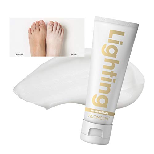 ACONCEPT Lightening White Cream 120ml (4.05 fl.oz) - 24hr Lasting Instant Bleaching Face & Body Brightening Cream, Underarm, Armpit, Knees, Private Areas, Whitens, Get Rid of Dark Fast