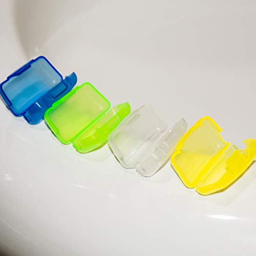 50 Pcs Toothbrush Head Cover, Toothbrush Protective Case, Travel Portable Toothbrush Head Cover Case Cap for Family Office and Outdoor,4 Colors