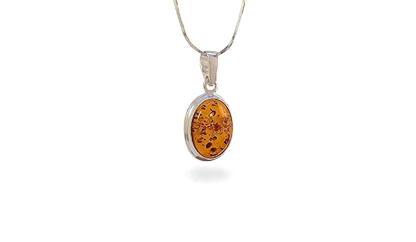 Amazon.com: Amber stone pendant, 925 