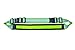 LED Reflective Belt with Extension Belt - High Visibility Gear for Running, Cycling, Walking - Safer and Brighter Than a Reflective Vest - Green, Red, and Blue Running Light (Green)