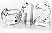 Lawei 21 Pack Number Geometric Cookie Cutters Set, 9 PCS Stainless Steel Numbers Cookie Cutters, 12 PCS Flower Round Heart Star Shape Biscuit Molds Cutters for Kitchen, Fondant Cake Decorating Tools