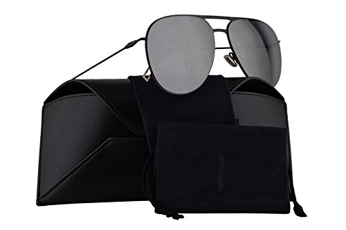 Christian Dior Homme Dior0205S Sunglasses Shiny Black w/Silver Mirror Lens 59mm 006T4 Dior0205/S Dior 0205/S Dior 0205S