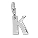 SilberDream Charm 925 Sterling Silver Letter K Clasp Charm