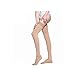 Compression Sock for Men & Women, Thigh High Stockings, Firm Support 20-30 mmHg Gradient Compression with Silicone Band - Treatment Swelling, Varicose Veins, Edema, Boost Recovery.(cNude-L)