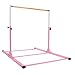 Safly Fun Gymnastics Junior Training Bar - 4.2ft Wide 5ft Long 36-59in Height Adjustable Horizontal Kip Bar for Kids Home Practice