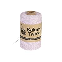 STORE001 1pc, Pink & White Bakers Twine