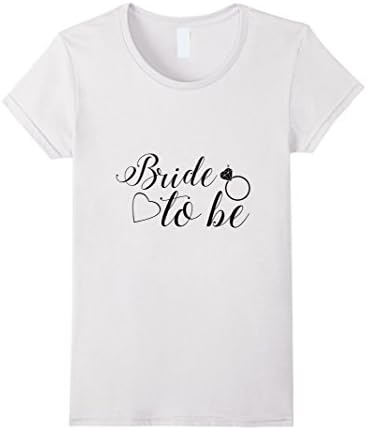 Women's Bride to Be Celebration Wedding T-Shirt XL White
